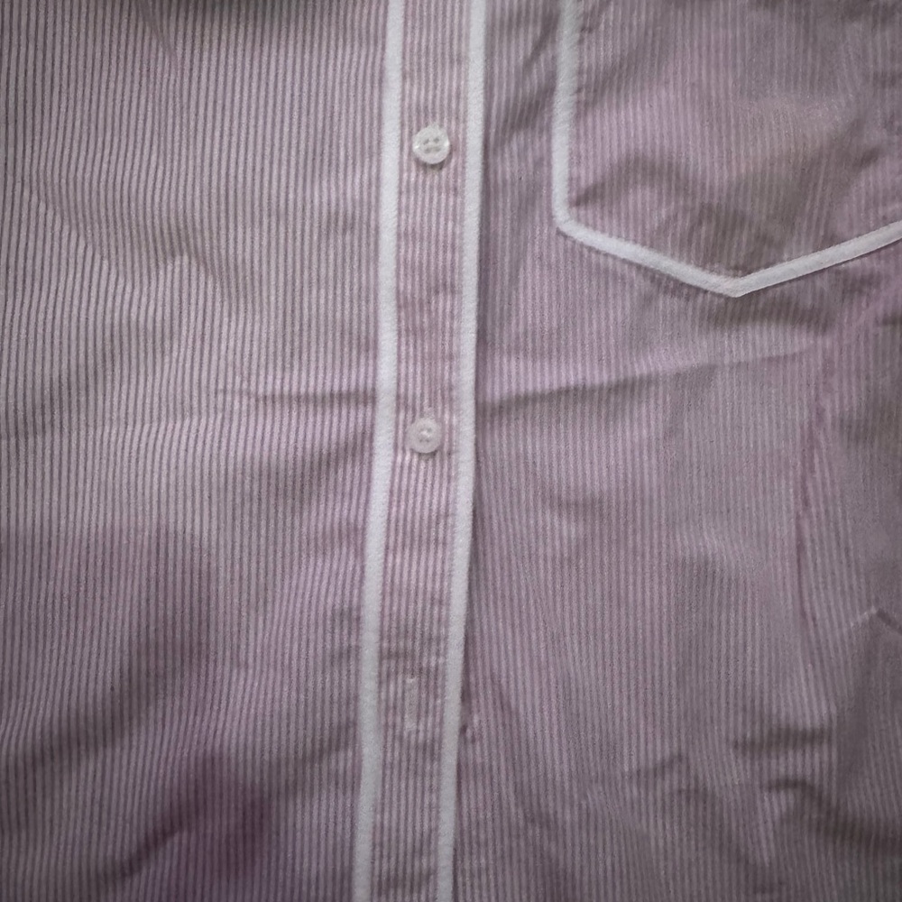 J. Crew Striped Tie Neck Poplin Pink and White Shirt - Picture 5 of 10